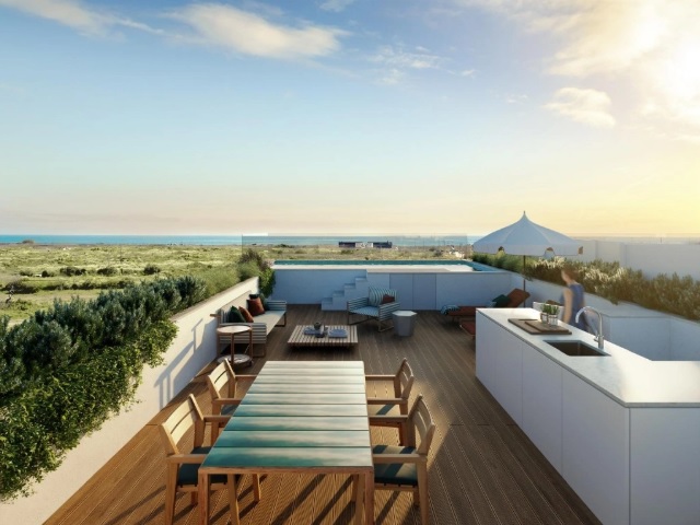 Imóvel premium com terraço e vista — referência editorial